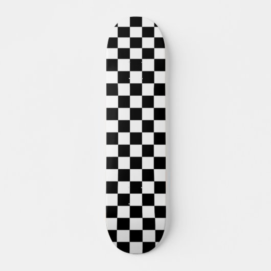 Zwart en wit gevarieerd skateboard (Voorkant)
