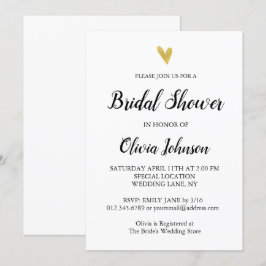 Zwart en wit | Goud Vrijgezellenfeest Kaart