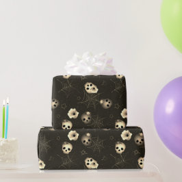 Zwart en wit  Halloween Patroon Cadeaupapier