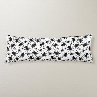 Zwart En Wit Herhalend Motief | Spinpatroon Lichaamskussen
