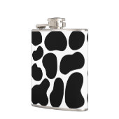 Zwart en wit inktpatroon. heupfles (Links)