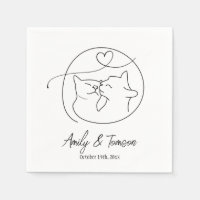 Zwart en wit katten Eenvoudig script