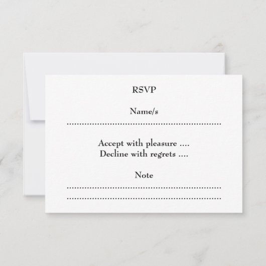 Zwart en wit kerstontwerp. RSVP kaartje (Achterkant)