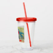  zwart en wit, keukenverf acryl drinkbeker (Links)