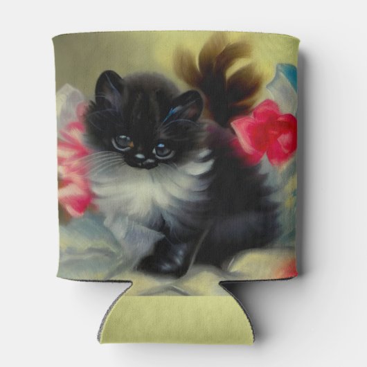  zwart en wit, keukenverf blikjeskoeler (Achterkant)