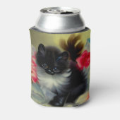  zwart en wit, keukenverf blikjeskoeler (Blikje Achterkant)