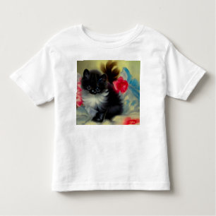  zwart en wit, keukenverf kinder shirts