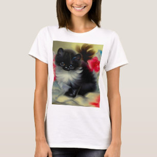 zwart en wit, keukenverf t-shirt