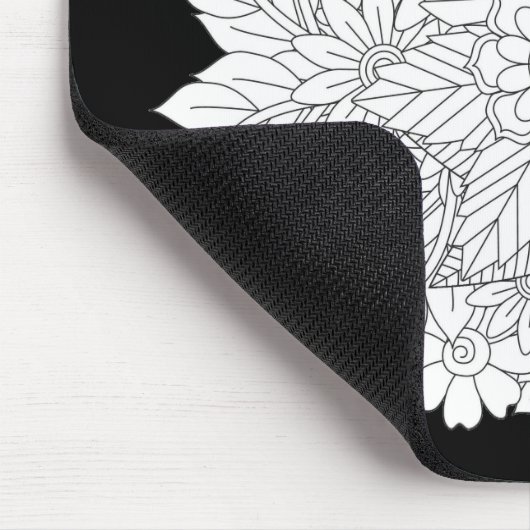 Zwart en wit, kleur dit muismat (Hoek)