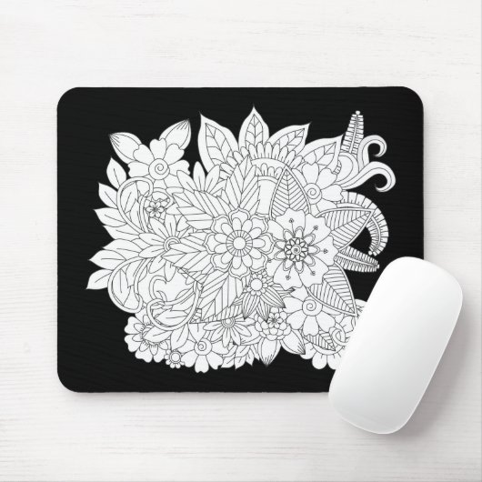 Zwart en wit, kleur dit muismat (Met muis)