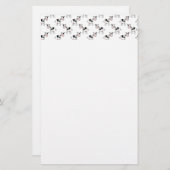 Zwart en wit koeienpatroon. briefpapier (Voorkant / Achterkant)