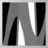 Zwart en wit kunstontwerp, poster (Voorkant)