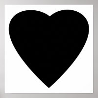 Zwart en wit liefdeshartsontwerp.