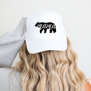 Zwart en Wit Mama Beer Matching Familie Trucker Pet