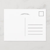 Zwart en wit Manuscript sparen de Datum Aankondigingskaart (Achterkant)