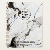 Zwart en wit marmer planner (Voorkant)