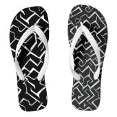 Zwart en wit model | Modern Gothic Teenslippers (Voetbed)