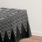 Zwart en wit modern Abstract geometrisch ontwerp Tafelkleed (Voorbeeld)