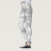 Zwart en wit modern leggings (Links)