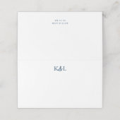 Zwart en wit Modern Monogram Ampersand Wedding (Buitenkant ongevouwen)