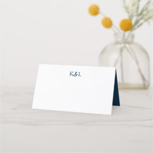Zwart en wit Modern Monogram Ampersand Wedding