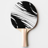 Zwart en wit modern tafeltennisbatje (Achterkant)