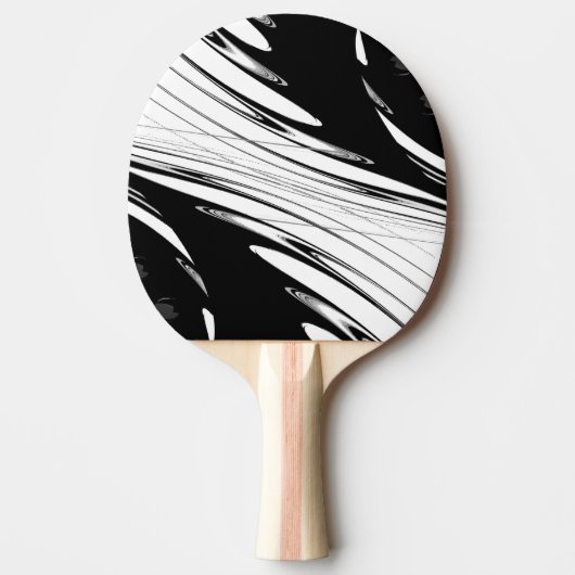 Zwart en wit modern tafeltennisbatje (Voorkant)