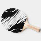 Zwart en wit modern tafeltennisbatje (Zijkant)