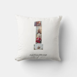 Zwart en Wit Nummer 1 Foto Collage Kussen