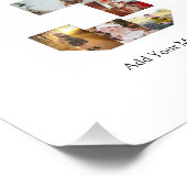 Zwart en Wit Nummer 3 Foto Collage Foto Afdruk (Hoek)