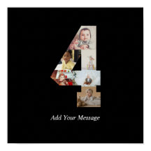 Zwart en Wit Nummer 4 Foto Collage