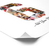 Zwart en Wit Nummer 6 Fotocollage Foto Afdruk (Hoek)