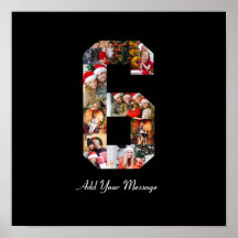 Zwart en Wit Nummer 6 Fotocollage