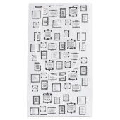 Zwart en wit omlijnd omhulde citaten Patroontas Klein Cadeauzakje (Voorkant)