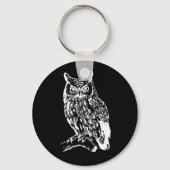 Zwart en wit ontwerp sleutelhanger (Voorkant)