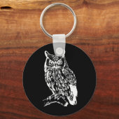 Zwart en wit ontwerp sleutelhanger (Achterkant)