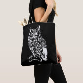 Zwart en wit ontwerp tote bag (Dichtbij)
