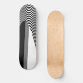 Zwart en wit ontwerp voor kunst, skateboard (Voorkant)