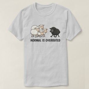 Zwart en Wit Schaap Unisex T-shirt