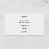 Zwart en wit schedelontwerp. visitekaartje (Achterkant)