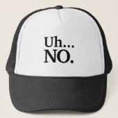 Zwart en wit script... NO Funny Sarcastic Trucker Pet (Voorkant)