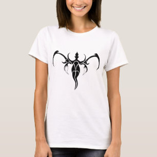 Zwart en Wit Sierlijk Stam Olifant Mandala T-shirt