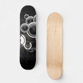 Zwart en wit skateboard (Voorkant)