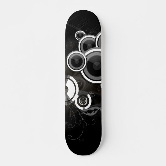 Zwart en wit skateboard (Voorkant)