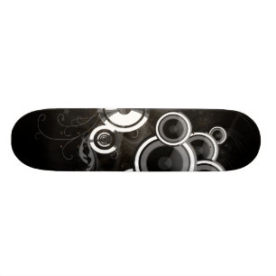 Zwart en wit skateboard