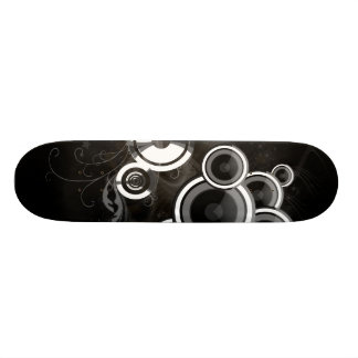 Zwart en wit skateboard