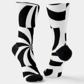 Zwart en wit sokken (Gebogen)