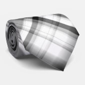 Zwart en wit stropdas (Opgerold)