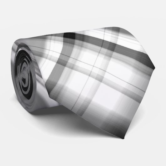 Zwart en wit stropdas (Opgerold)