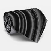 Zwart en wit stropdas (Opgerold)